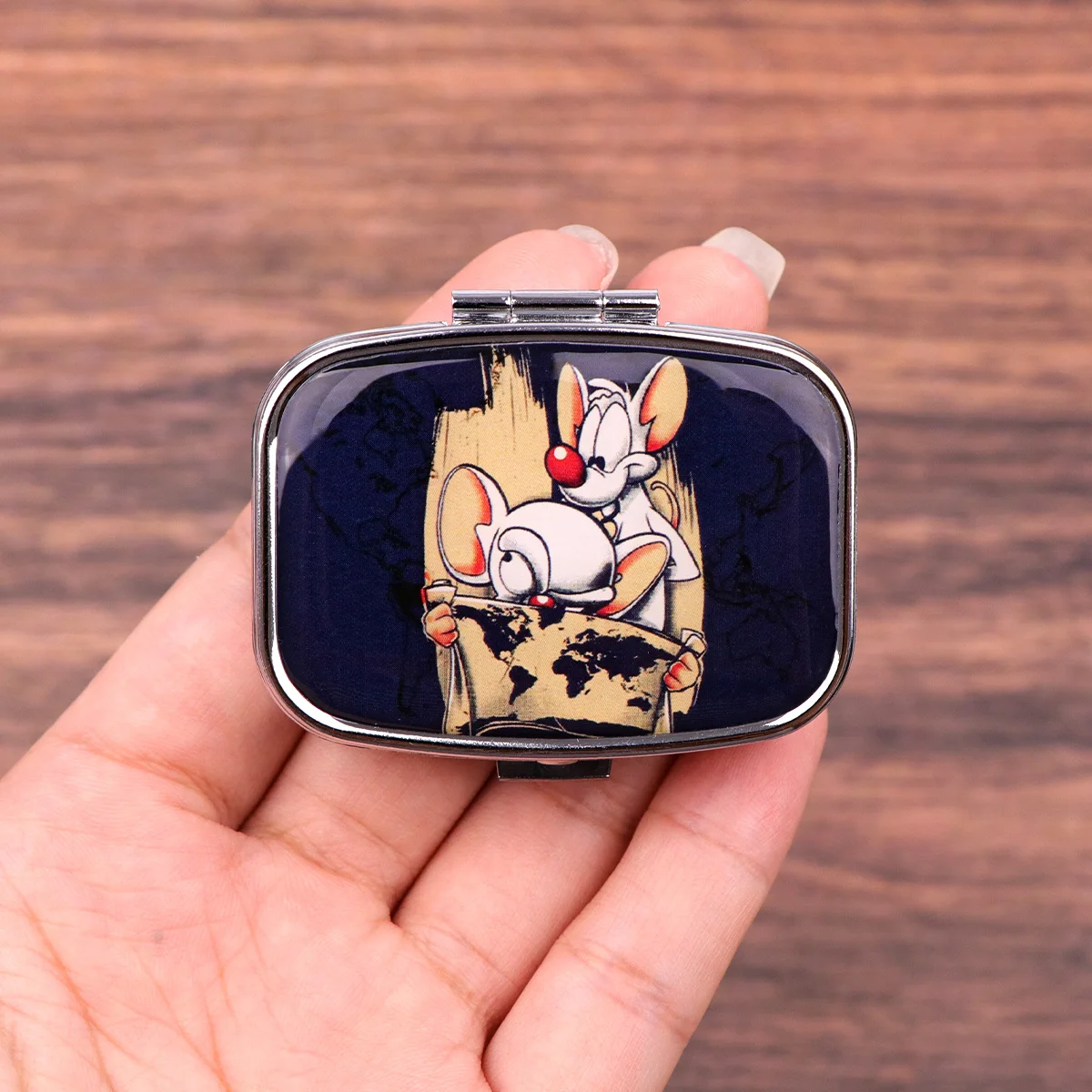 Cute Mouse Cartoon Travel Pill Organizer Pocket Mini Portable Pill Storage Case Small Box For Tablets Container For Medicines