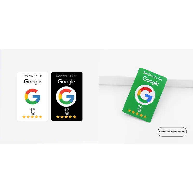 100Pcs Google Review Tap NFC Card NTAG215, Reusable Time‑Saving Business Card for Customer Feedback Reviews
