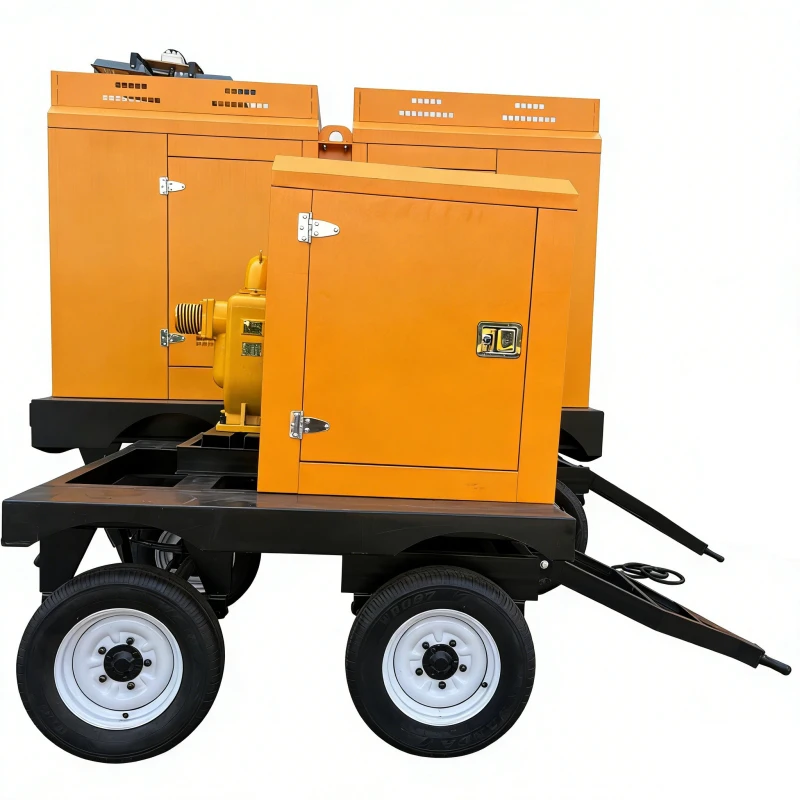 Flood Control Pump Truck Self Priming Muddy Water Pump Mobile Unit For Construction Engineering Flood Drainage Projects