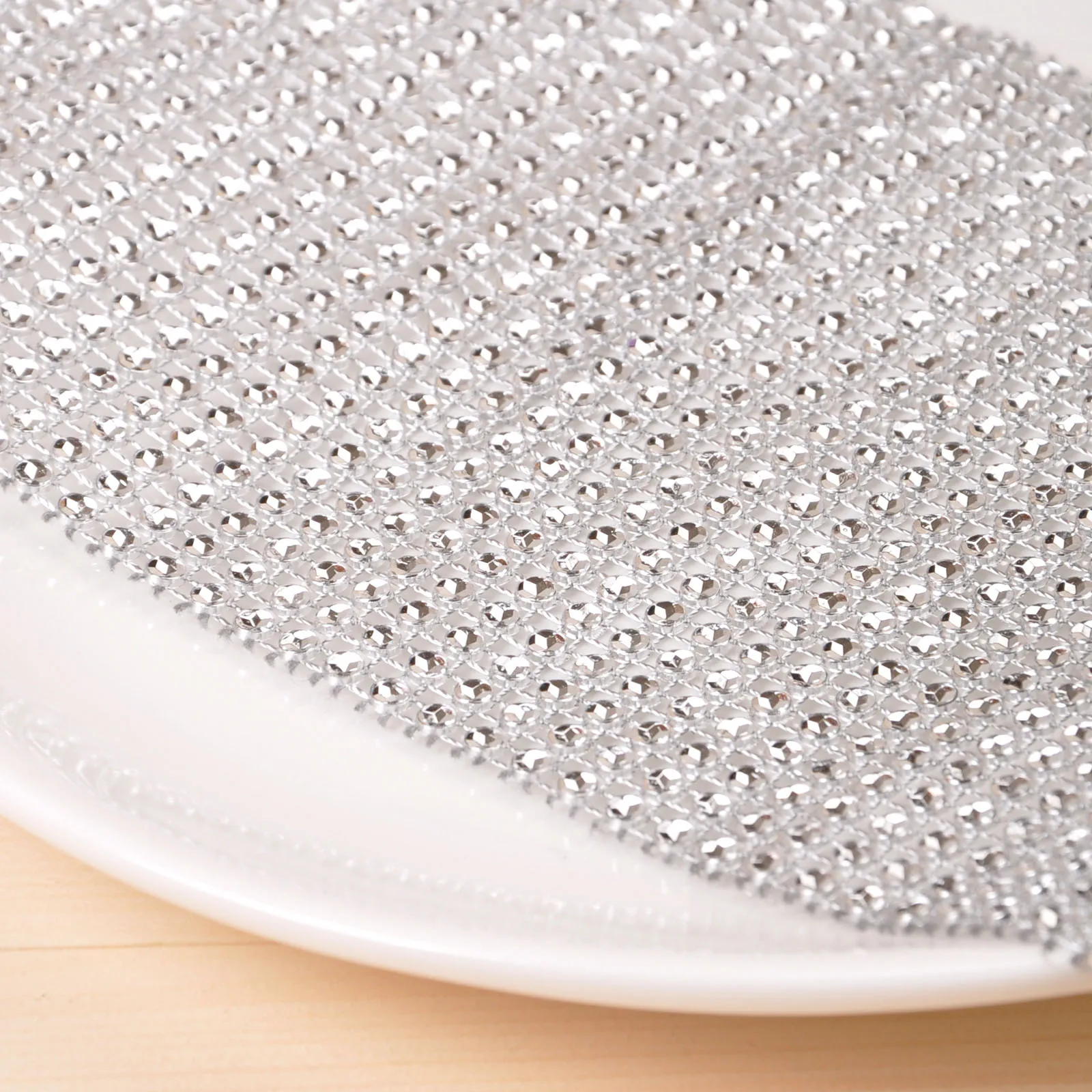 Gold Silver Diamond Mesh Table Runner Crystal Rhinestone Ribbon Bling Sparkly Wrap lace christmas Wedding Party Decoration