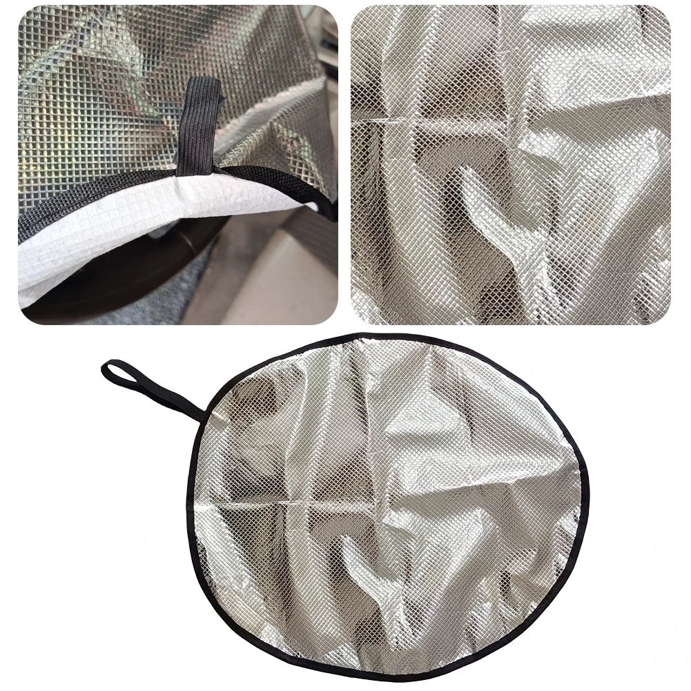 Foldable Car Steering Wheel Cover Anti-uv Sun Protection Sunscreen Block UV Rays Cool in Summer for Car Interior