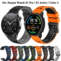 22mm Bands For Xiaomi Watch S1 Pro / Mi S1 Active Smart Watch Silicone Strap For Mi Watch Color 2 /Mi Watch Color Sport Bracelet