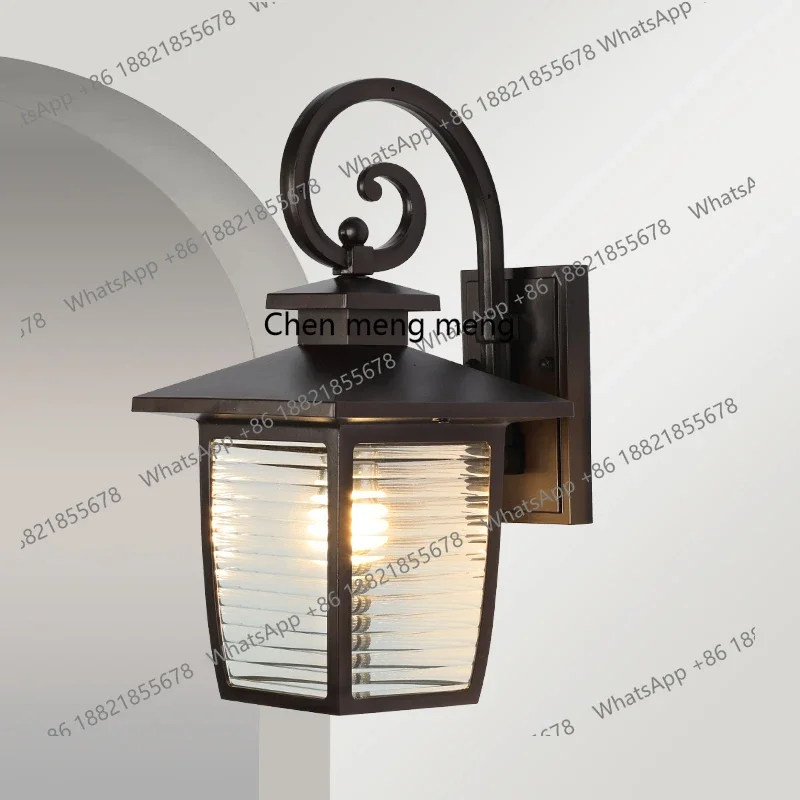 

New arrive Outdoor solar wall lamp American villa garden outdoor corridor aisle retro waterproof courtyard European wall lamp