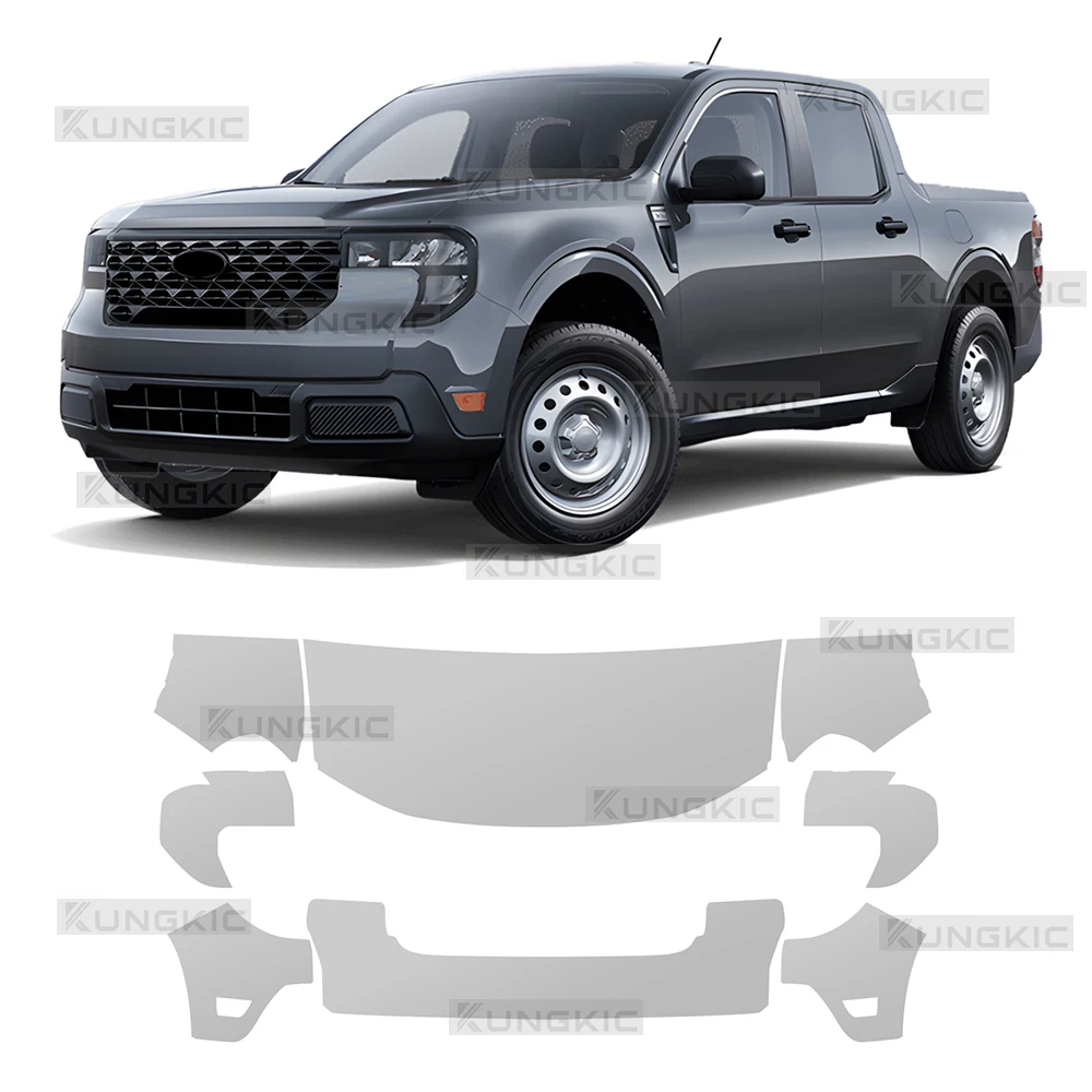

For Ford Maverick 2025-UP Car Front Bumper Paint Protection Film TPU Anti-Scratch Pre-cut Transparent Automotive Accessories