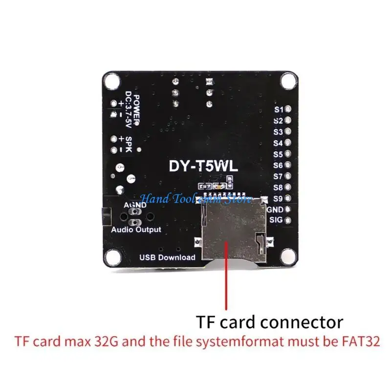 

H37F 5W Voice Player Control Module Adjust Sound Level WAV Playbacks Control