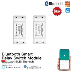 MOES New Bluetooth Smart Switch Relay Module Single Point Control Sigmesh Wireless Remote Control with Alexa Google Home tuya