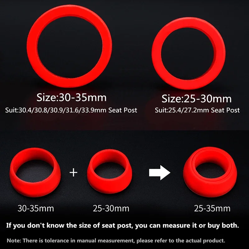 Risk Silicone Bicycle Seat Rod Sleeve Waterproof Bike Seat Post Protection Elastic Ring Dust Cover Cycling Accessories