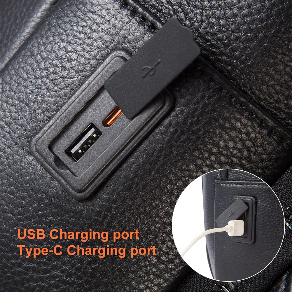 HUMERPAUL-حقيبة ظهر للسفر قابلة للتوسيع للرجال ، سعة كبيرة ، عمل ، مدرسة ، كمبيوتر محمول ، خارجي ، USB ، أو"