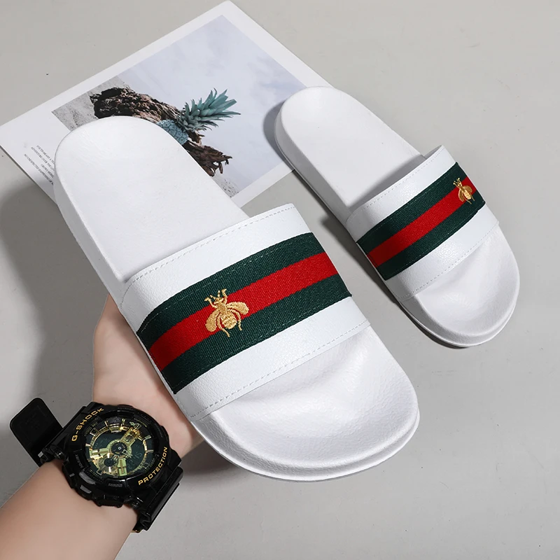 Fashion Brand Men's Slippers Soft Non-Slip Wear Sandals Men's Leisure Summer Indoor and Outdoor Slippers Men's New Style 39-46