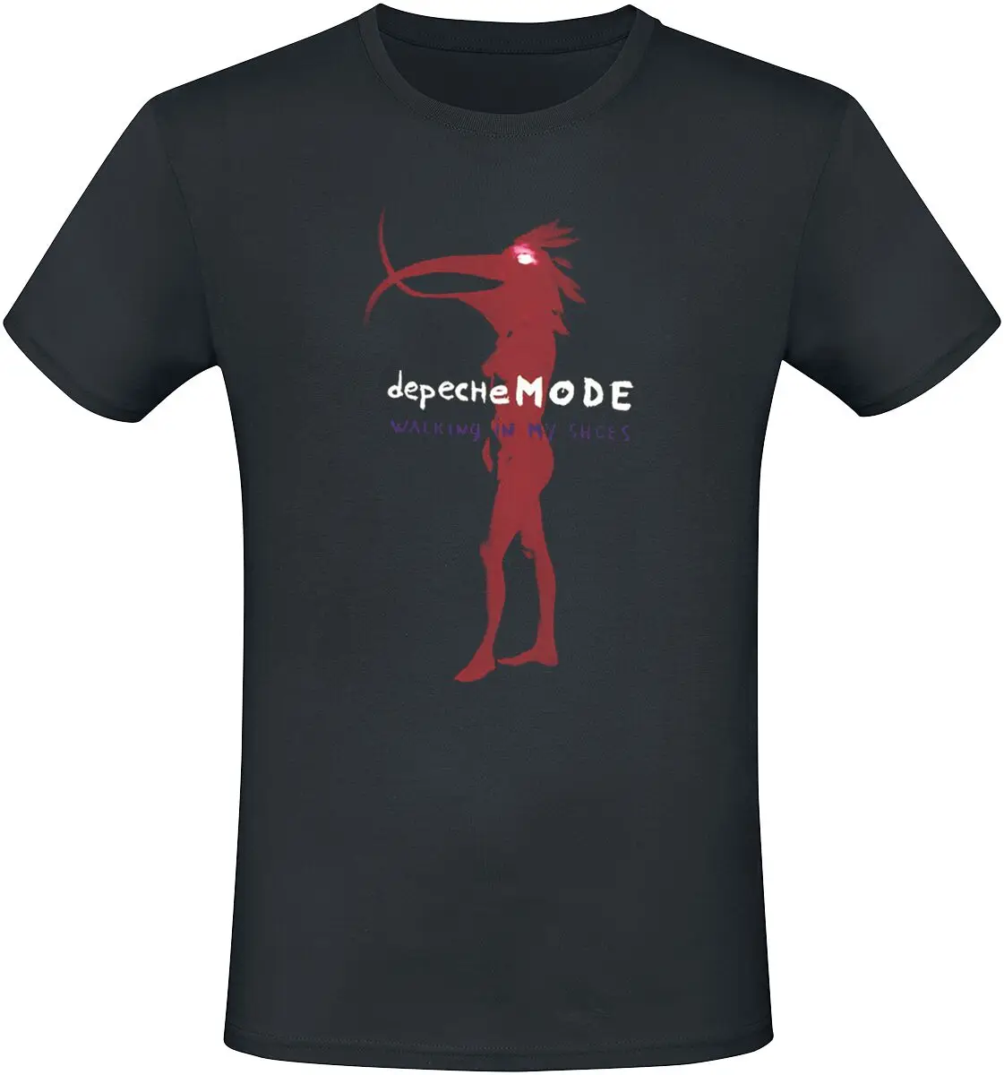 Walking in My Shoes Depeche Mode T-Shirt Men Women Vintage Metal Rock Band Graphic Tee 100% Cotton Summer Streetwear Top