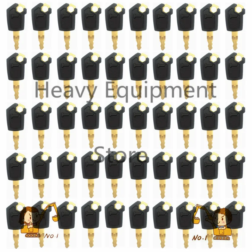 

50 pcs iron key For Caterpillar Tractor Loader Truck 5P8500 Heavy Equipment Ignition Key new