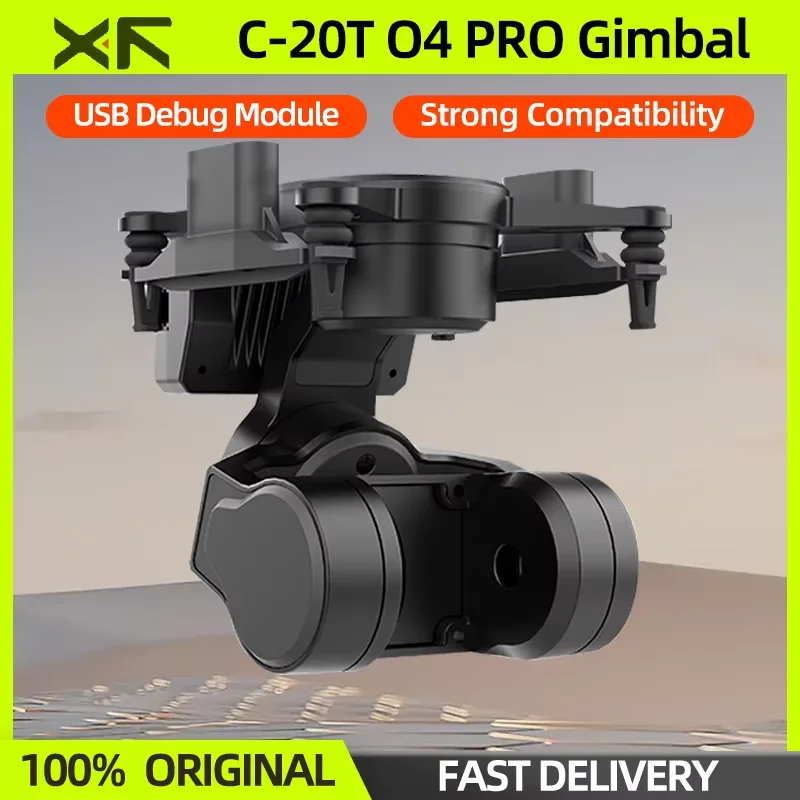 XF C-20T 3-Axis O4 FPV Gimbal Headtracker Module O4 Pro PTZ Head Tracking For DJI O4 Pro RC FPV Car Fixed Wing Drone