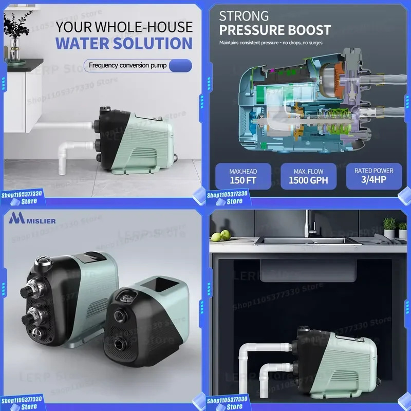 Factory Price Smart Automatic Constant Pressure Pump PM VFD Pump for Low Pressure Water Line Boosting
