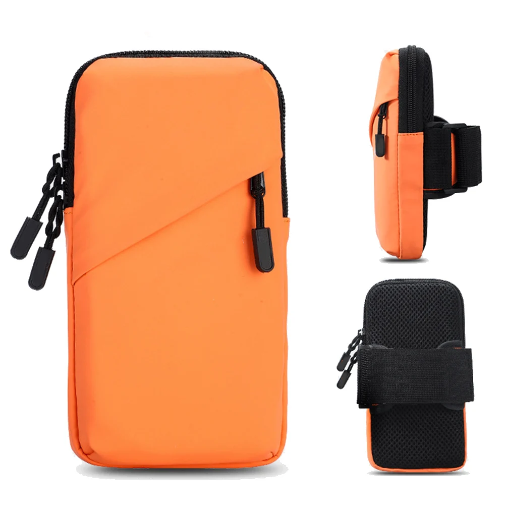 Running & Cycling Mobile Phone Arm Sleeve - Forearm Wrist Bag Design Sports Accessory To Keep Cell Phones Safe During Riding