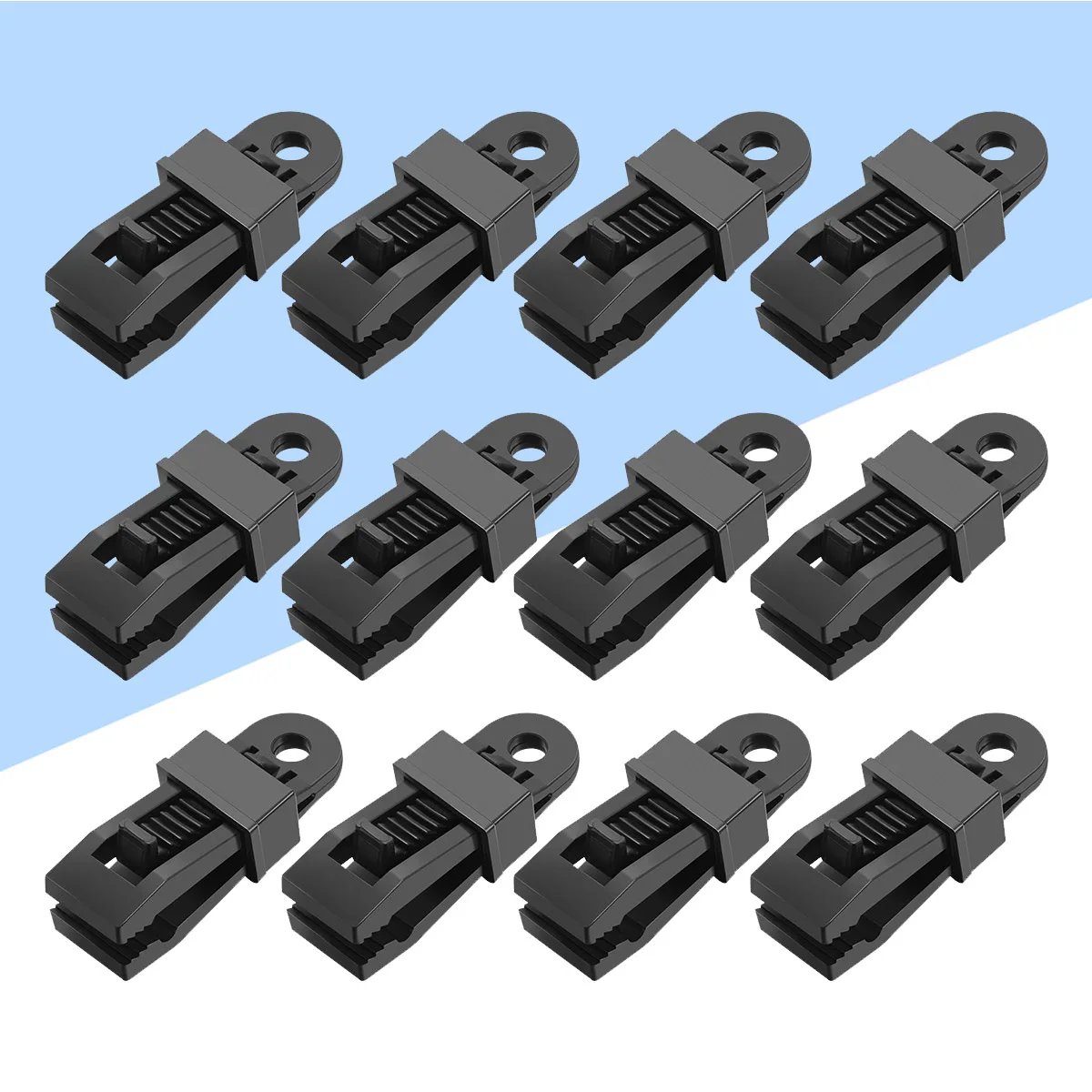 

25 Pcs Tent Clip Outdoor Accessories Snaps Clamps Wind Rope Buckle Tarp Shelter