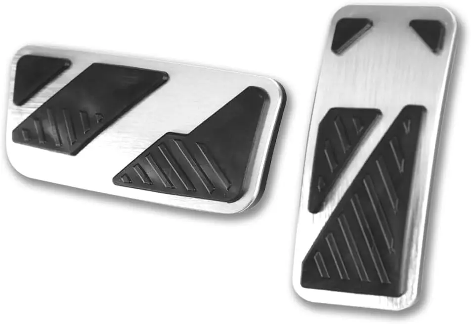2 piezas de cubiertas de pedal de acelerador sin perforación para Ford Ranger 2024 2025 2026, Bronco 2021-2026, no compatibles con Bronco Sport