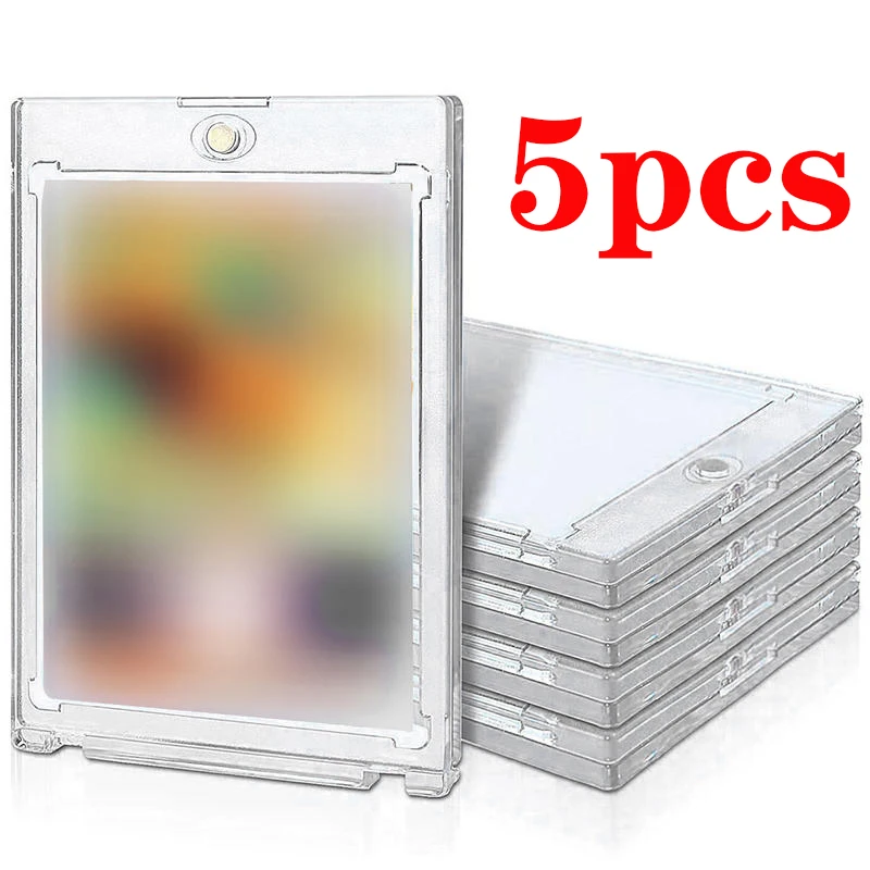 Magnetische Kartenhalter für Sammelkarten Hartschalen-Schutzhülle Transparente Acryl-Schutzhülle für Spiel-, Baseball- und Sportkarten