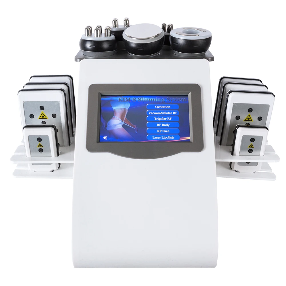 2025 RF Tool 40K 6 in 1 Cavitation Ultrasonic Body Slimming Machine Multi-Polar Rejuvenation Skin Lift Tighten