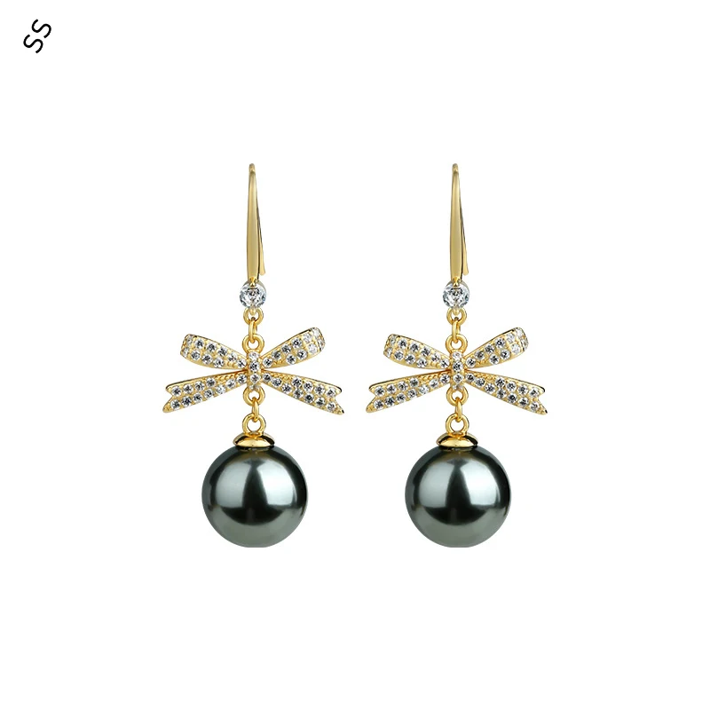 

Autumn & Winter Korean Style Earrings - Dazzling Zircon Bow & Pearl Design - Budget-Friendly Fashion Lover to Sparkle