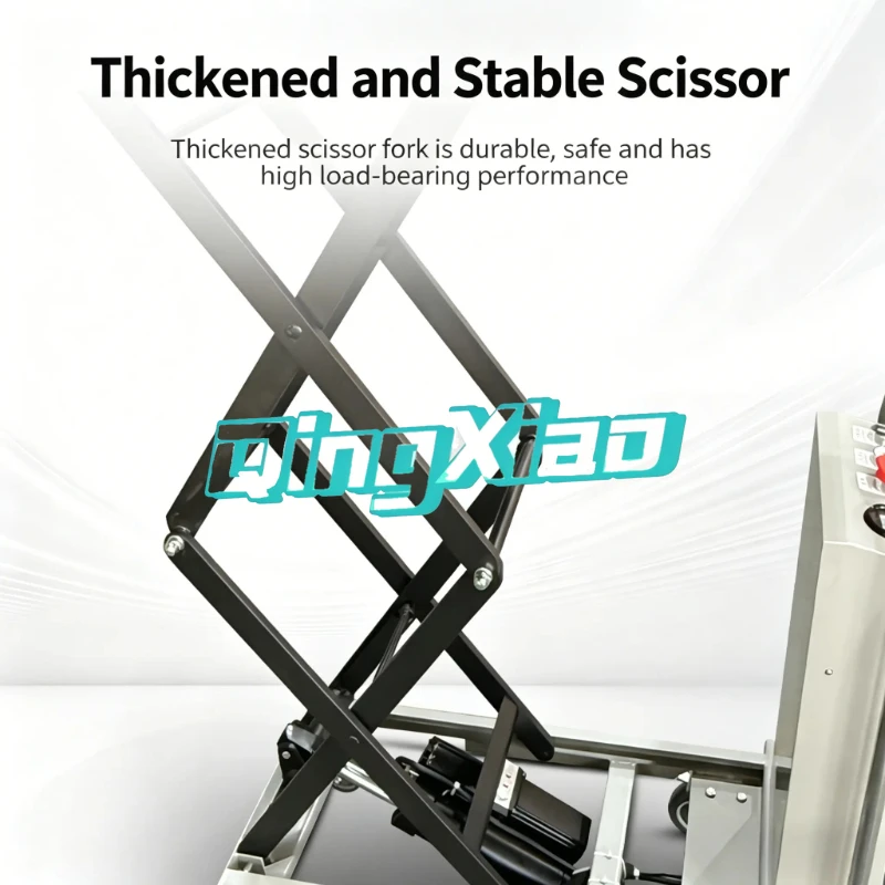 Electric Hydraulic Lift Table Small Mobile Elevating Work Platform Fixed Scissor Cargo Lift Hoist for Warehouse Freight Lifting view 2