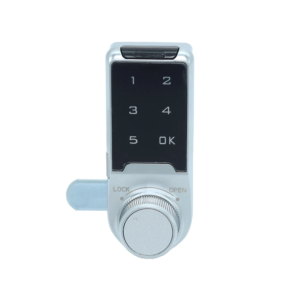 Electronic Combination Tongue Lock for Storage Cabinets with Auto-Disable Feature After Multiple Invalid Entries