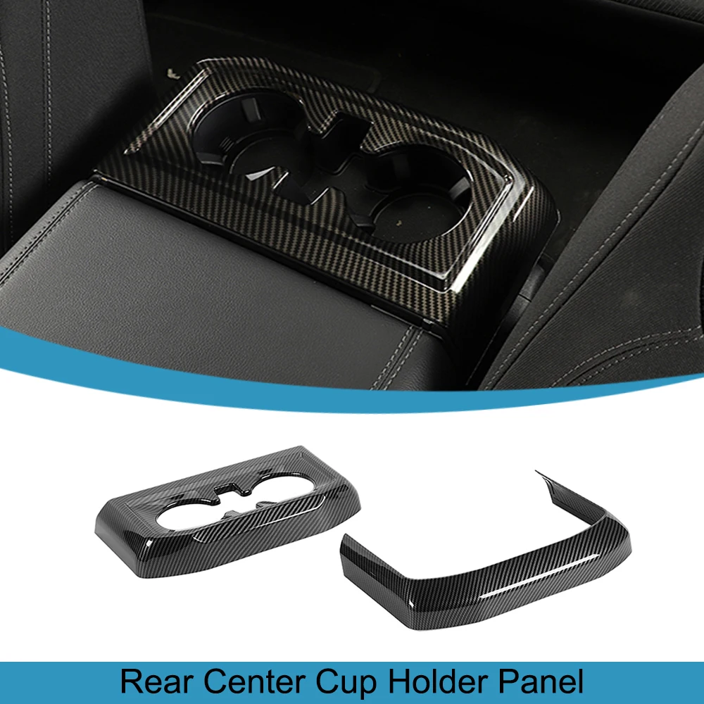 

Center Console Rear Armrest Box Cup Holder Panel Decoration Cover for Ford F150 2021 2022 2023 Car Interior Accessories Moulding