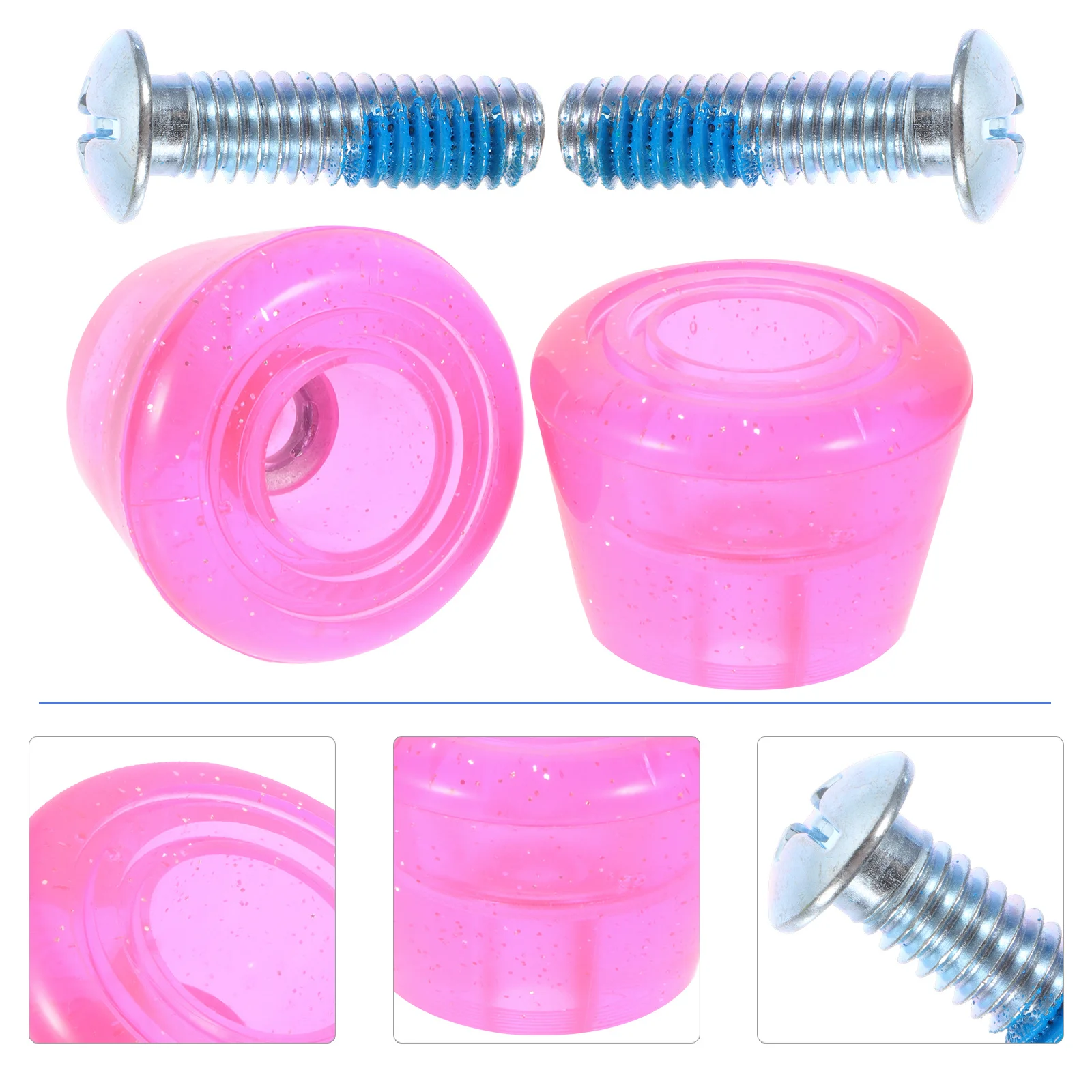 

Wear-Resistant Stoppers Replaceable Roller Skate Toe Stops Adjustable Height Quick Stop Stability Skate Brakes