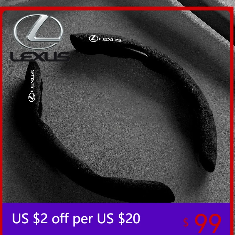 

Interior Mouldings Car Steering Wheel Cover Breathable Anti Slip Suede Steering Covers For Lexus ES300 RX330 RX300 GS300 IS250 I