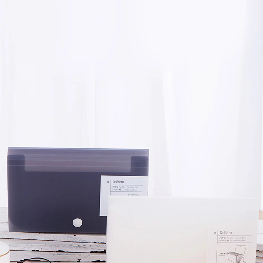 

2pcs File Folder For Student Office Portable Accordion Document Organizer Large Capacity School Work Supplies Folder