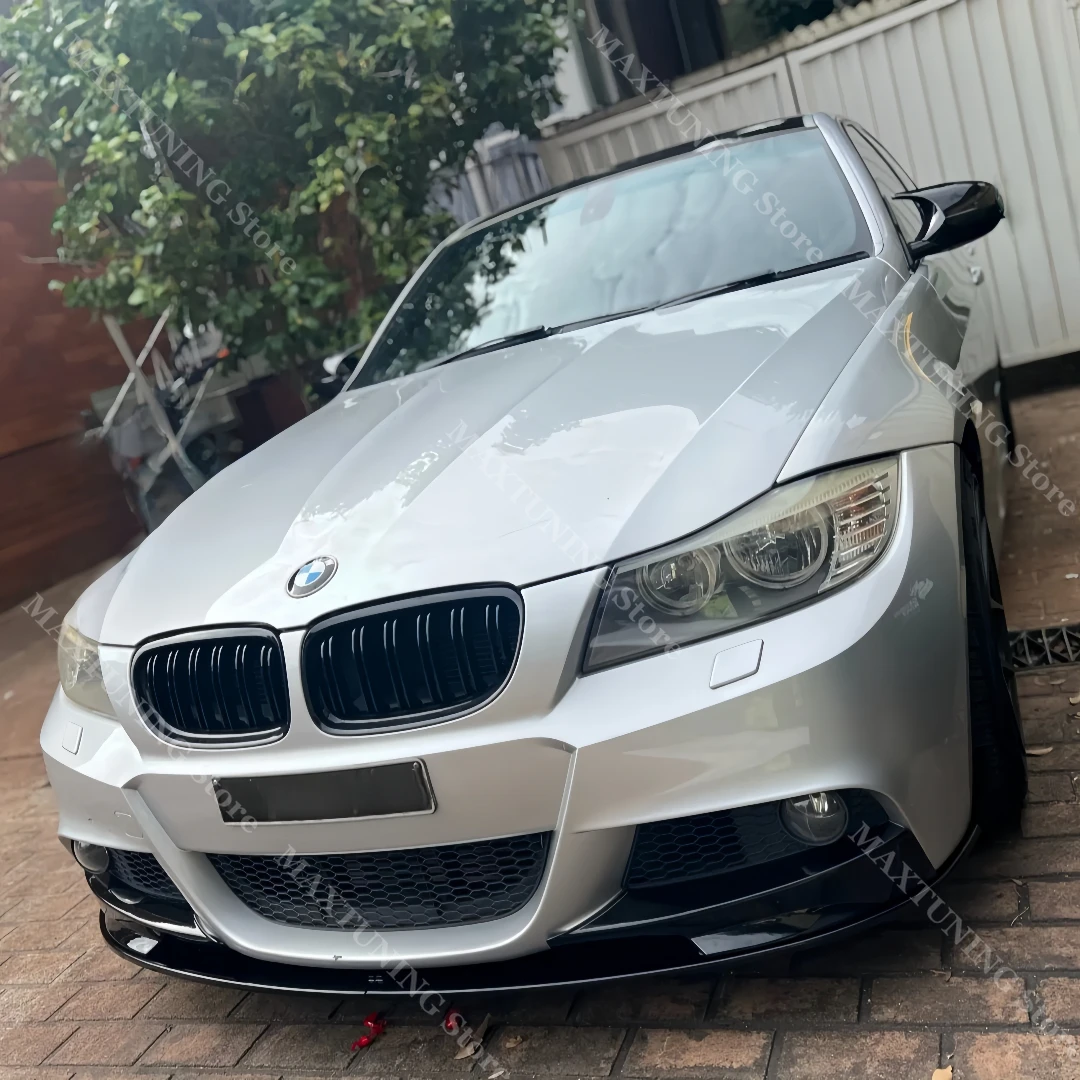 

Front Bumper Lip Splitter Winglet Kit For BMW 3 Series E90 E91 LCI M Pack 2009 2010-2012 ABS Gloss Black Performance Splitter