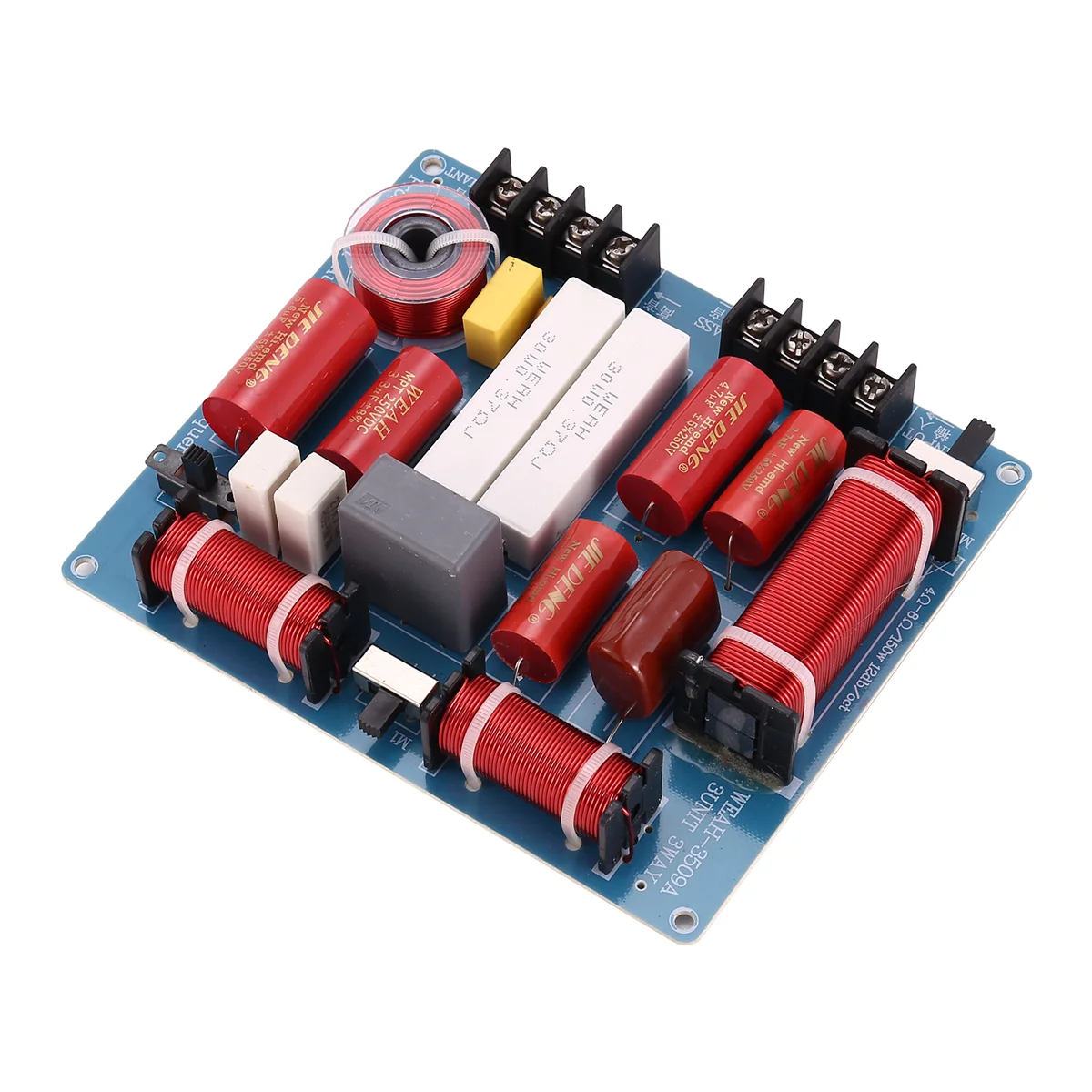 Tablero divisor de frecuencia de 350W y 3 vías, altavoz de escenario KTV, Audio cruzado, agudos, graves mediantes, divisor cruzado de 3 vías