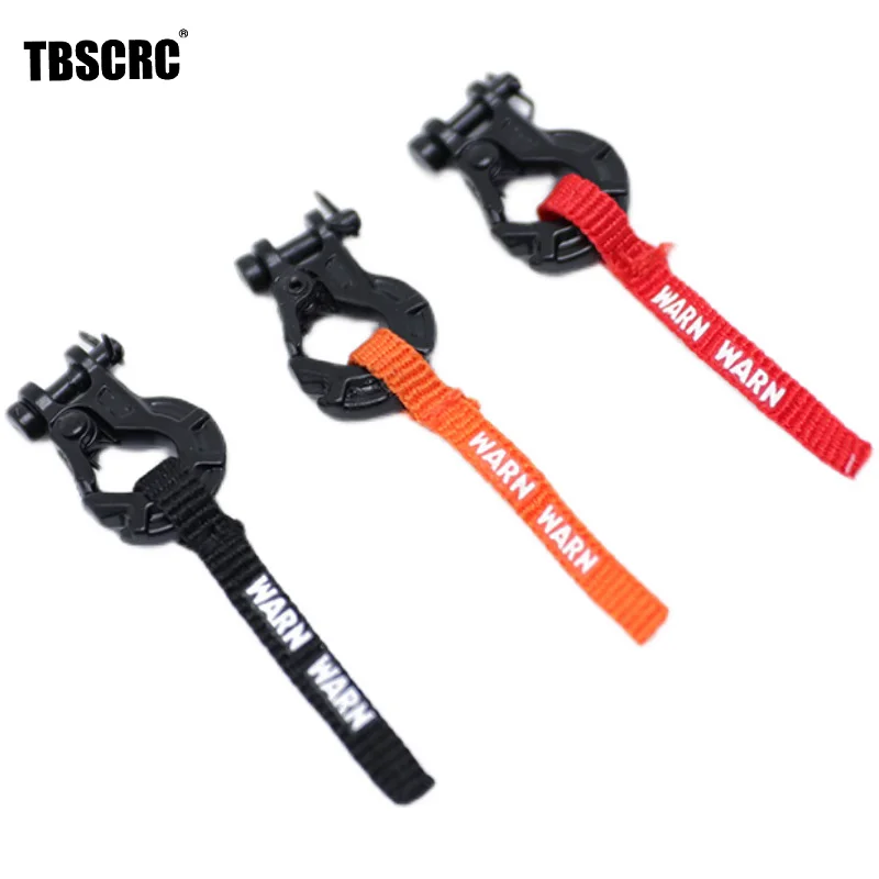 

RC Trailer Hook Winch Hook with Winch Pull Tag Decoration for 1/10 RC Crawler Car Axial SCX10 Traxxas TRX4 Parts