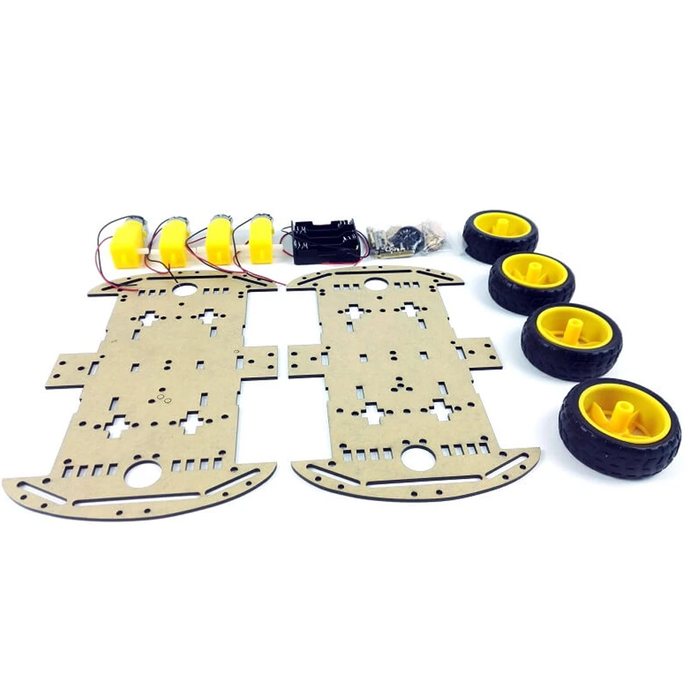 Chassis Robot Smart Car 4WD Car 4 wheels robotica Arduino DIY chassis SP