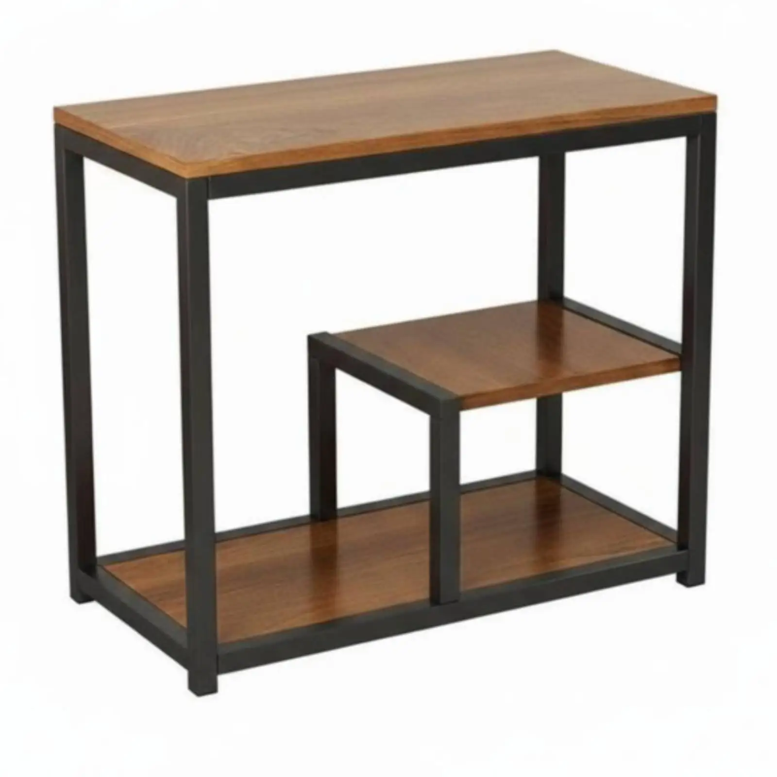 three-shelf Narrow Side Table Slim Design Household Furniture Space-Saving Storage Rack for Apartment Dwellers, Students, Living