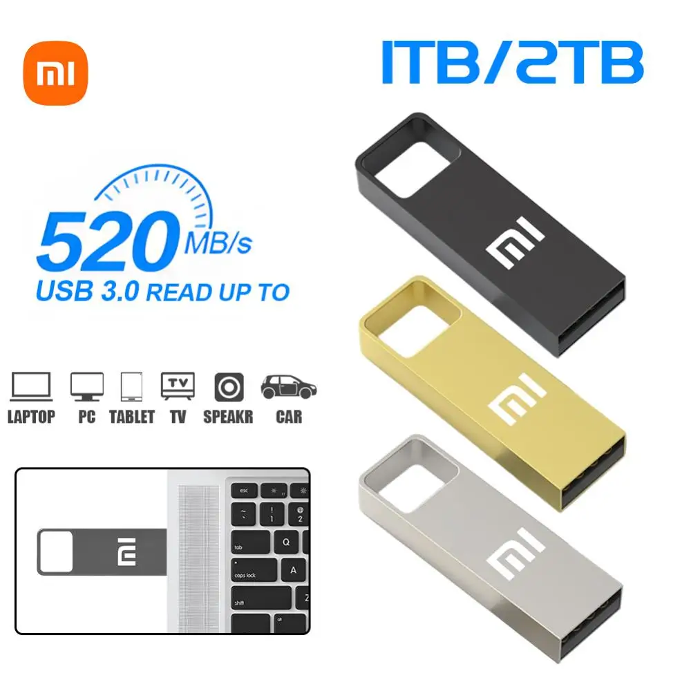 Xiaomi-USB 3.1フラッシュドライブ,超小型高速ペンドライブ,512GB,ラップトップ,タブレット,電話,2テラバイト,テラバイト