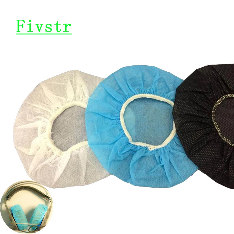 10Pcs Non-woven Disposable Headset Cover in Internet Cafe, Sweat-proof and Dust-proof Cover for Running Chicken LOL Game.