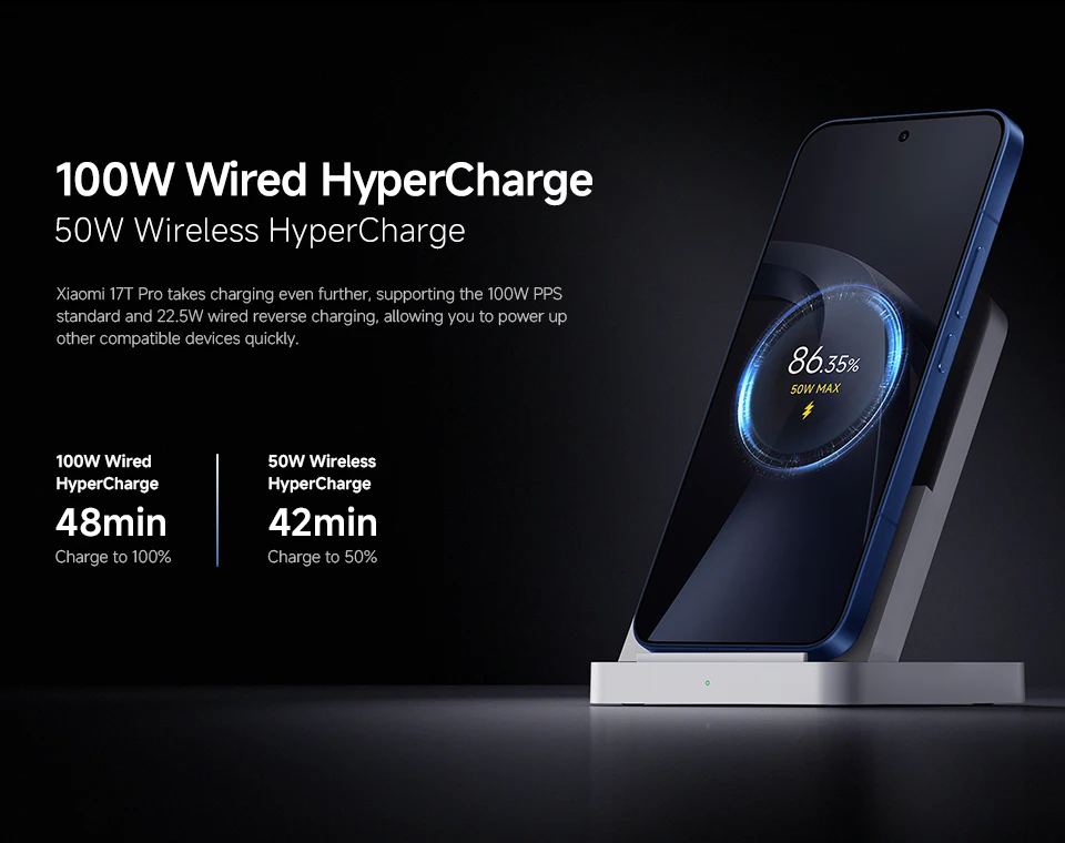 Xiaomi 17T Pro 5G Global Version, 6.83" 144Hz AMOLED, Dimensity 9500, 50MP Leica Camera, 7000mAh Battery, NFC Smartphone