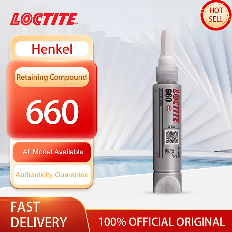 100% Original Loctite 660 compuesto de retención sellador anaeróbico fijador de roscas de alta resistencia 50ml
