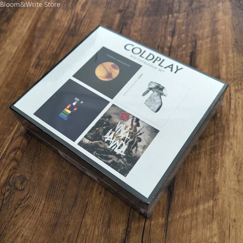 Classic British Rock Bands Cold-play Chris Martin Music CD A Rush of Blood To The Head Albums Clocks 4pcs Music Record Gift Box