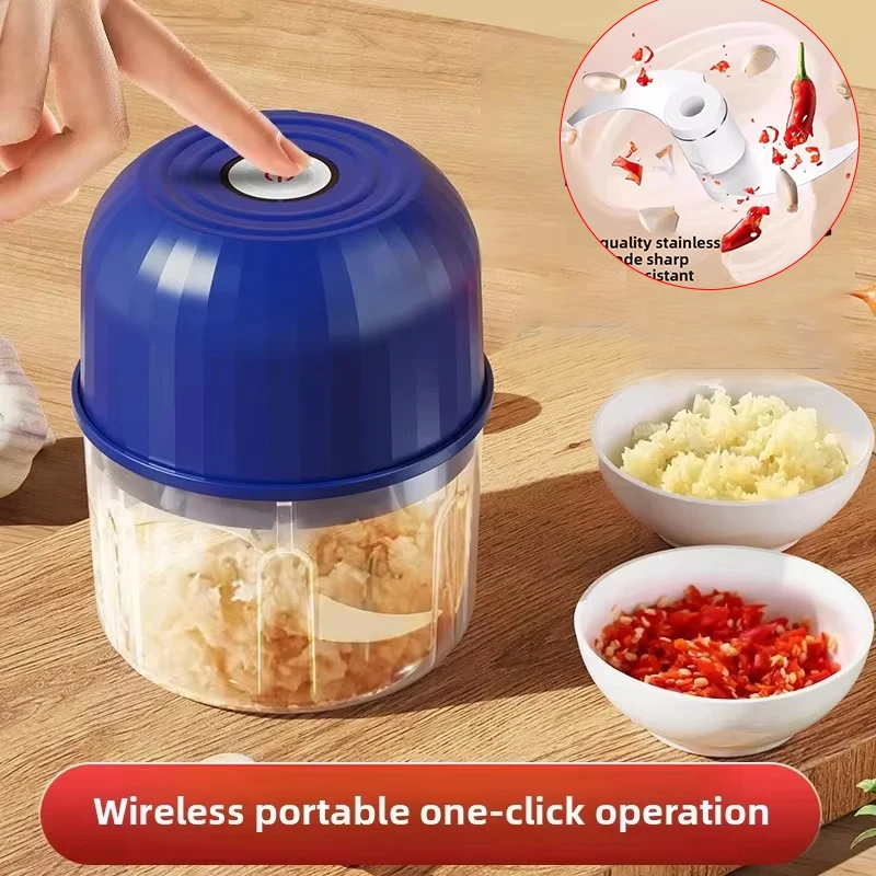 

1/2/3PC Electric Garlic Crusher 260ML Mini USB Rechargeable Kitchen Electric Vegetable Chopper Onion Ginger Pepper Food Grinder