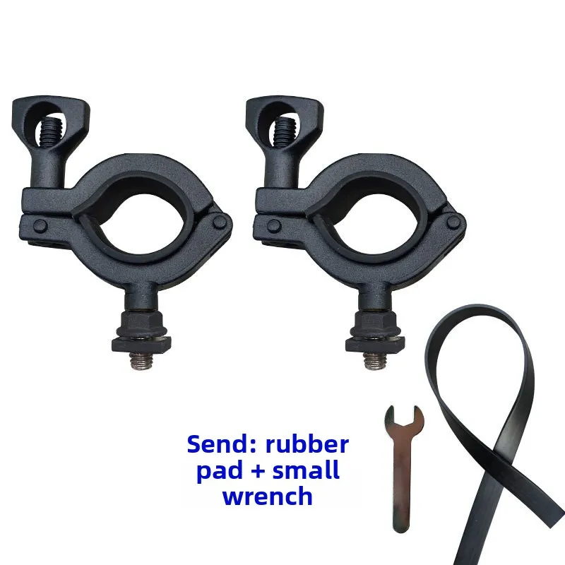 Un juego de soportes de fijación para barras transversales de techo, hebilla resistente al desgaste y antivibración, especial para anillo de tracción de equipaje tipo pala.