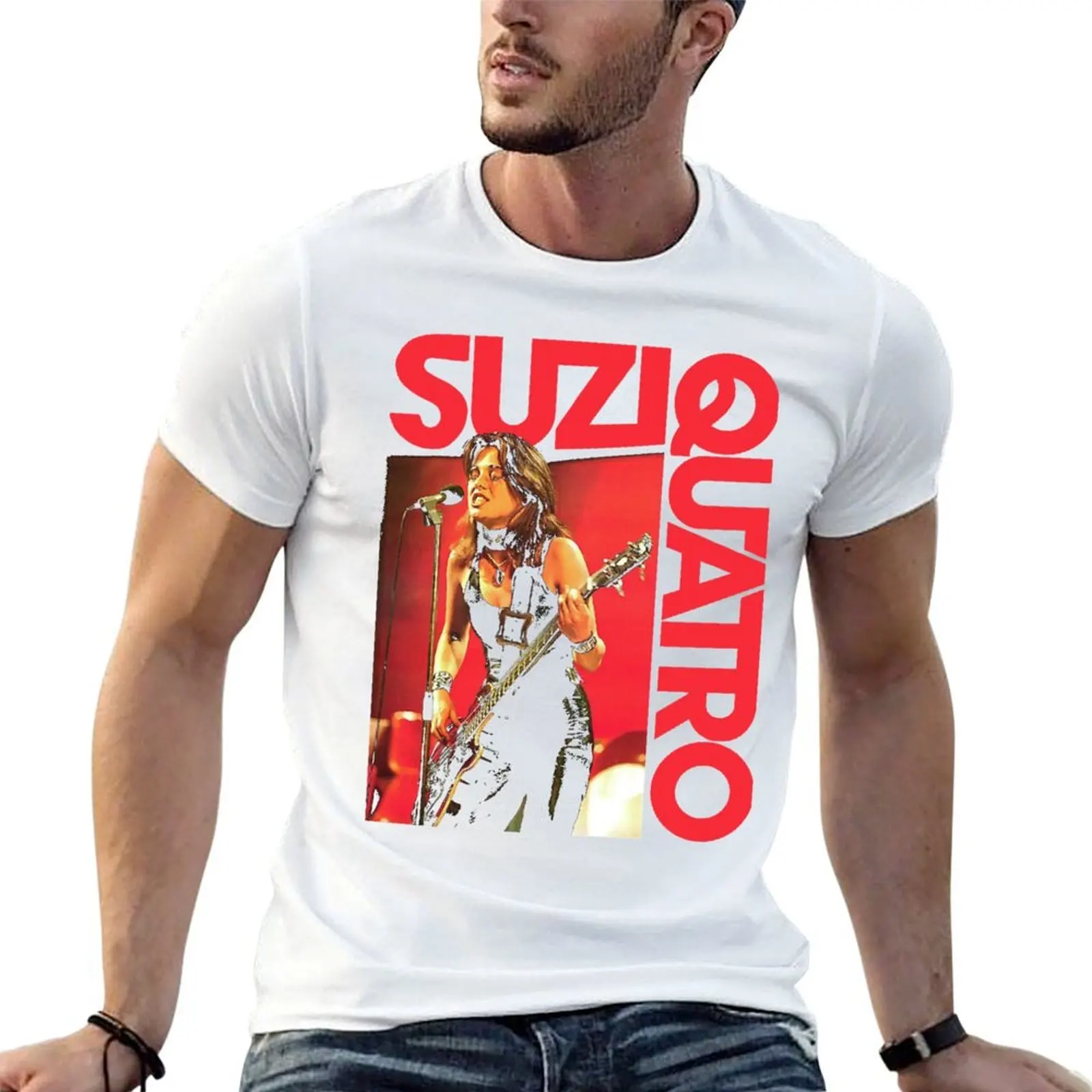 

SUZI QUATRO GLAM QUEEN T-Shirt t shirts for man graphic tees man t shirts for men t shirts for man pack cotton T-shirt