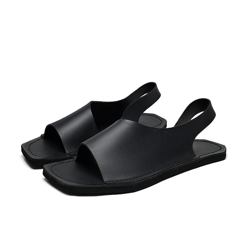 

Leather Sandals for Men slippers Office/Commuting Breathable Flexible for All-Day Wear