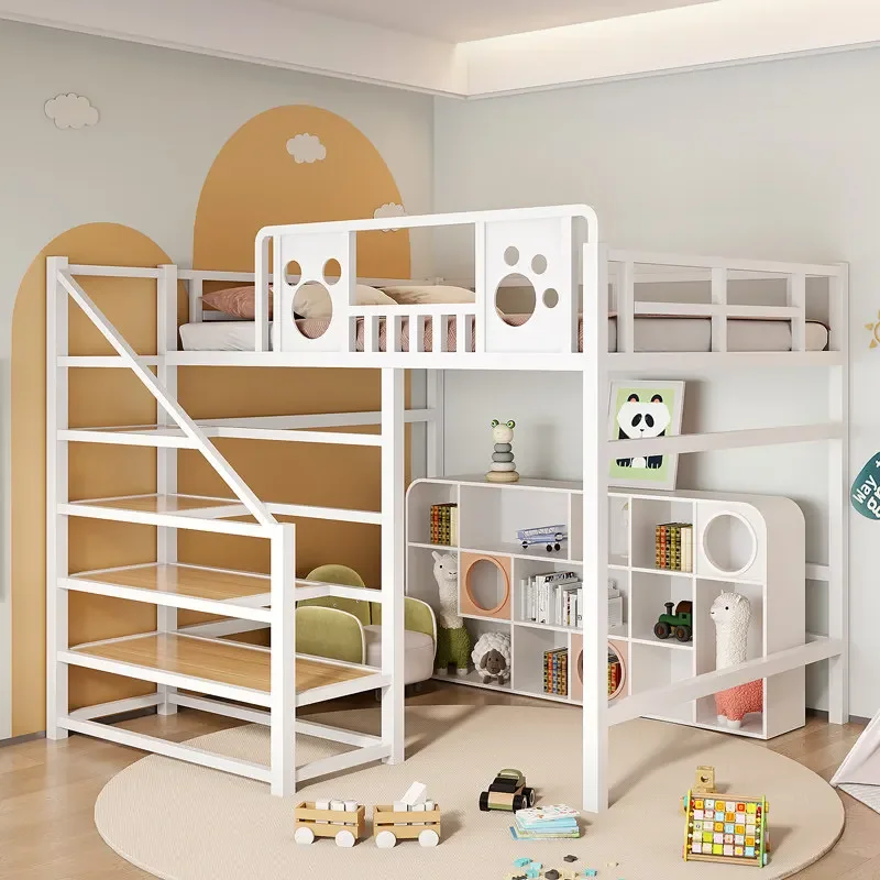 Space-saving elevated bed sheet Upper loft Under the bed Empty child mother Upper and lower wrought iron Children's