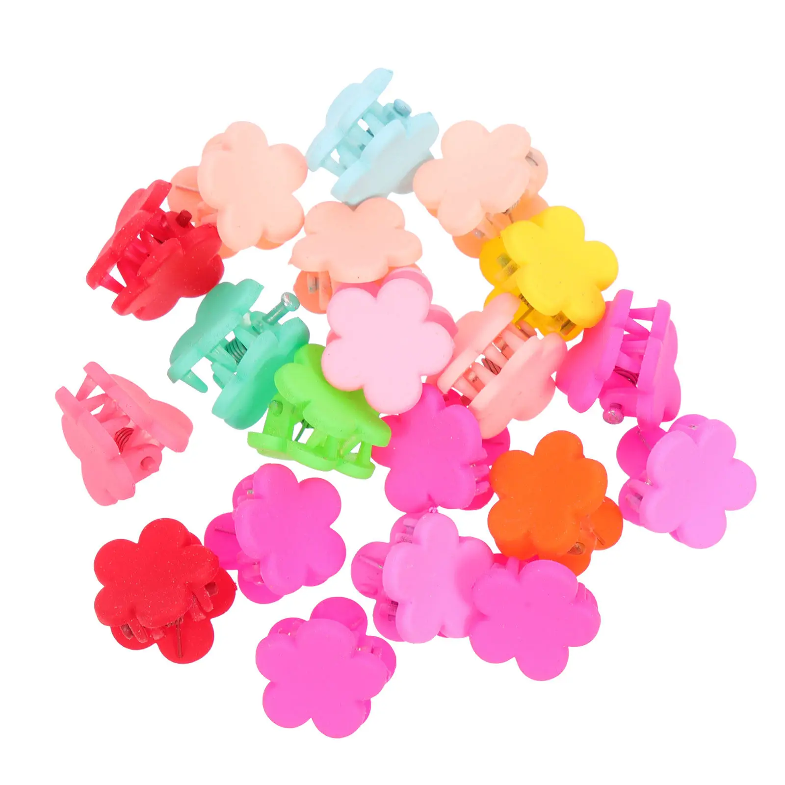 

80 шт. детских заколок-цветочков для девочек, тонкие заколки-крабики для волос, аксессуары для повседневного использования и вечеринок, инструменты для укладки волос