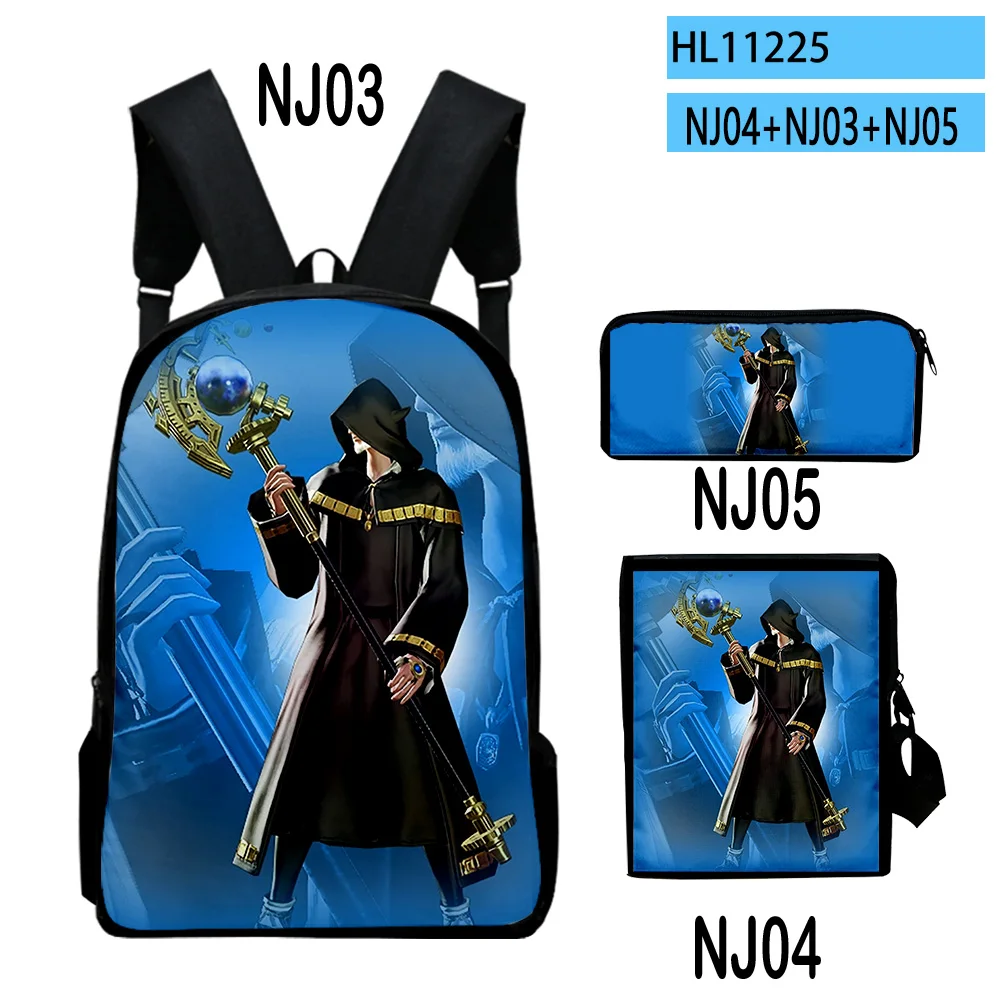 

Creative Game The Thaumaturge 3D Print 3pcs/Set pupil School Bags Laptop Daypack Backpack Inclined shoulder bag Pencil Case