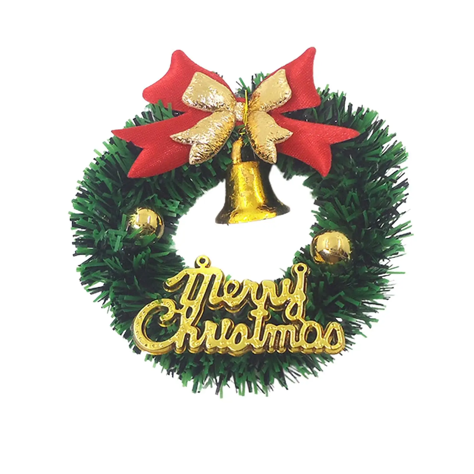 2x Christmas Wreath Pretend Toy Props Ornaments Miniature for Dollhouse Doll Life