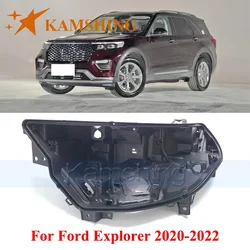 CAPQX Front Headlight Base Cover For Ford Explorer 2020-2022 Head Light Back Lid Head Lamp Rear Shell Headlight Cover Cap