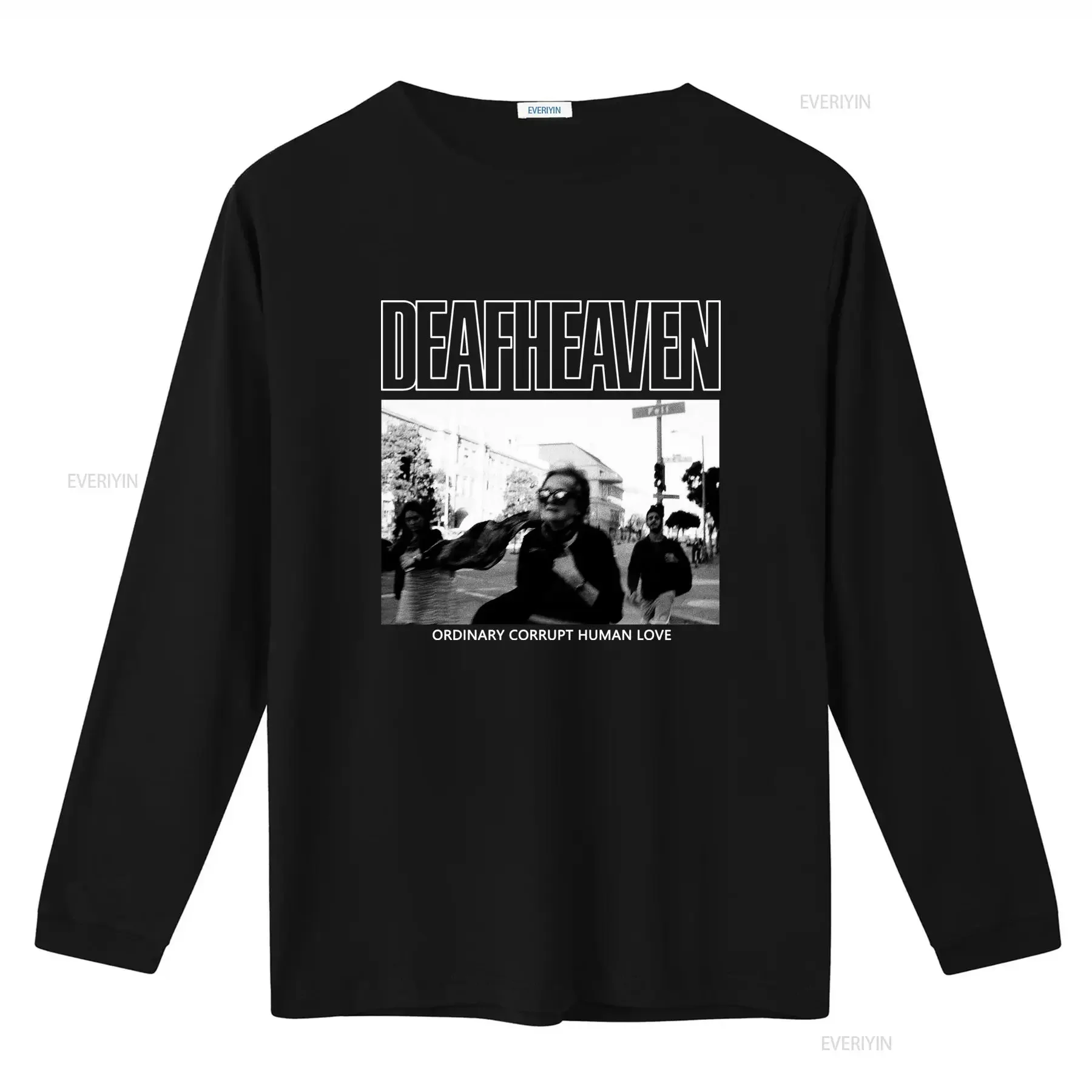 New Hot Deafheaven Band Black T Shirt For Fan Size S To 4XL Ordinary Corrupt Human Love Print Fashion Streetwear vintage
