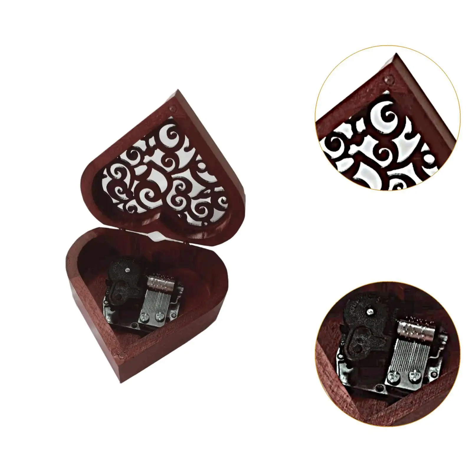 Heart Shaped Hollow Floral Design Decorative Crafts Multifunctional Manual Operations for Daughter Mom Husband Kids
